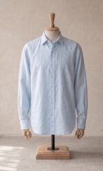 Sarfarosh Linen Blend Button Down Shirt Azure Blue - Men's Linen Shirts Pakistan