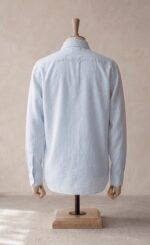 Sarfarosh Linen Blend Button Down Shirt Azure Blue - Men's Linen Shirts Pakistan