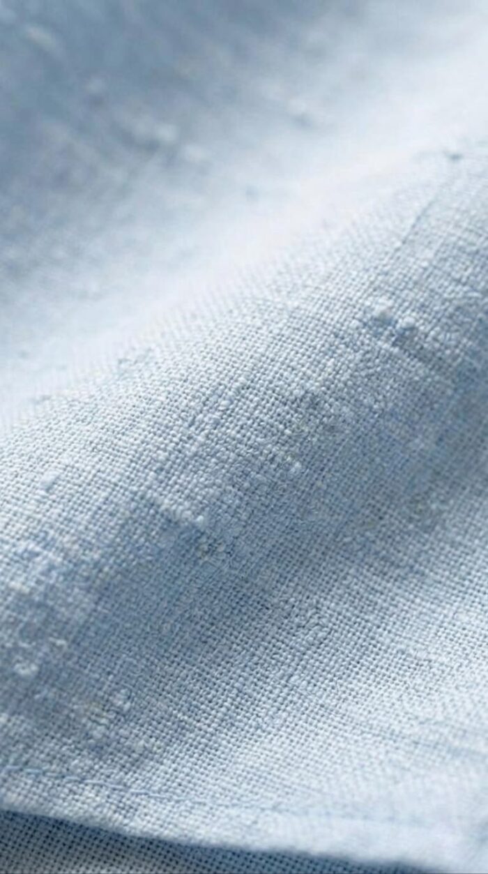 Sarfarosh Linen Blend Button Down Shirt Azure Blue - Men's Linen Shirts Pakistan