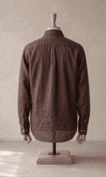 Sarfarosh Linen Blend Button Down Shirt Brown - Men's Linen Shirts Pakistan