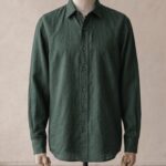 Sarfarosh Linen Blend Button Down Shirt Green - Men's Linen Shirts Pakistan