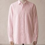 Sarfarosh Linen Blend Button Down Shirt Pink - Men's Linen Shirts Pakistan