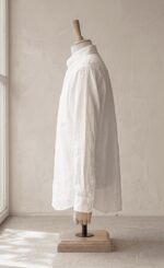 Sarfarosh Linen Blend Button Down Shirt in White - Men's Linen Clothing Pakistan