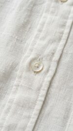 Sarfarosh Linen Blend Button Down Shirt in White - Men's Linen Clothing Pakistan