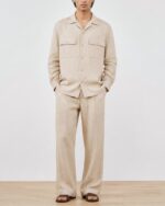 Beige linen co-ord set for men - Sarfarosh Pakistan