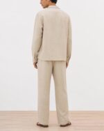 Men’s Linen Co-ord Set – Beige - Image 3