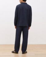 Men’s Linen Co-ord Set – Navy - Image 2
