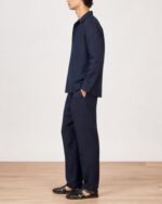 Men’s Linen Co-ord Set – Navy - Image 3